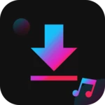 music downloader -mp3 music android application logo